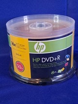 HP DVD+R 16x 4.7GB 120 MIN DVD Media Disc 50 Pack Sealed Recordable DVD - $14.95