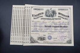 Antique Ephemera Liquor Dealer US Albany NY July 1909 Larry Bennett NOT ... - $39.99