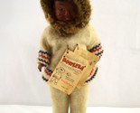 Dee an Cee Koweeka Doll Canada Hudson&#39;s Bay 1960 Inuit Toy w/ Tags Fur Coat - $48.19