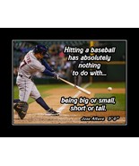 Jose Altuve Inspirational Baseball Quote Poster Print Motivation Wall Ar... - £18.07 GBP+