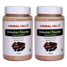 Herbal Hills Shikakai Powder100g Pack of2 Remove Dandruff Strengthen Growth hair - £19.74 GBP