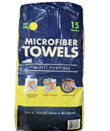 Microfiber Towels Auto Home, 16in x 16in, 15 -count New Sealed - $276.83 MXN