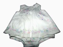 CARTER'S one pc w/dress front 9  mos w/embroidered butterflies flowers (... - $3.60