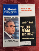 U S NEWS World Report October 15 1973 America&#39;s Mood: We can survive this mess - £11.27 GBP