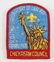 Vintage 1971 Chickasaw Council Laboratory Liberty Boy Scouts BSA Camp Patch - £9.26 GBP