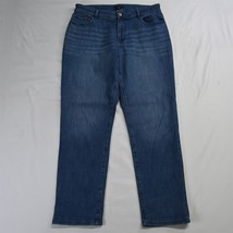 Ann Taylor 10 Mid Rise Slim Light Wash Stretch Denim Womens Jean - £11.74 GBP