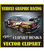 Collection of vinyl stickers clip art for designers CDR. The design of t... - $6.83 CAD