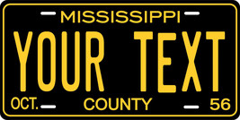 Mississippi 1956 Plate Personalized Custom Car Bike Motorcycle Moped Tag - $10.99+