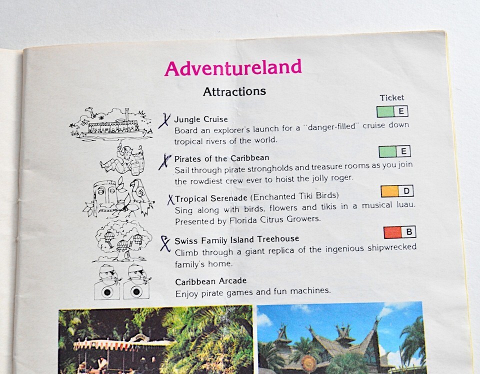 Lot 2 Walt Disney World 1979 Vacationer's Guide Brochures Polaroid Park Maps 70s Item image 9