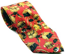 Lands' End Men's Fishing Rod Reel Tackle Box Lures Jigs Necktie Novelty ... - $10.40