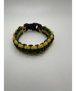 Vintage Paracord Bracelet Green Yellow Green Bay Packers 7.75 inches - £7.76 GBP