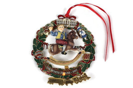 The White House Assoc Sleigh Winter Snowy Scene Christmas Ornament 2003 - £10.27 GBP