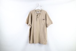 Vintage Dickies Mens XL Distressed Spell Out Short Sleeve Pocket Henley ... - $34.60