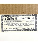 Jelly Brilliantine Beauty Products V.J. Curcio Antique Labels 1920-30s 1... - $19.99