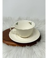 Vintage Spode Copeland Jewel Billingsley Rose Tea Cup and Saucer Small - $24.99