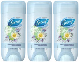 Secret Antiperspirant/Deodorant - Cool Waterlily - Clear Gel - Net Wt. 2.6 OZ (7 - £35.96 GBP
