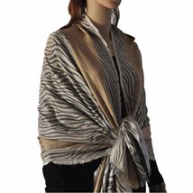 Zebra Jacquard Pashmina Shawl / Wrap / scarves 2 colors usa wholesaler - £6.71 GBP