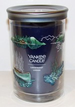 Wonderful Yankee Candle Lakefront Lodge 2-WICK 20 Oz Jar Candle ~Never Lit~ - £24.27 GBP
