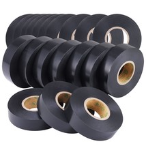 Lichamp 20-Pack Black Electrical Tape Waterproof, 3/4 In X 66Ft, Industrial - $47.98