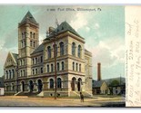 Post Office Building Williamsport Pennsylvania PA 1908 Rotograph DB Post... - $3.91