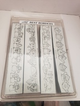 Stampin Up Best Borders 1996 Set 4 Border Rubber Stamps ^ - $12.00