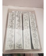 Stampin Up Best Borders 1996 Set 4 Border Rubber Stamps ^ - $222.74 MXN
