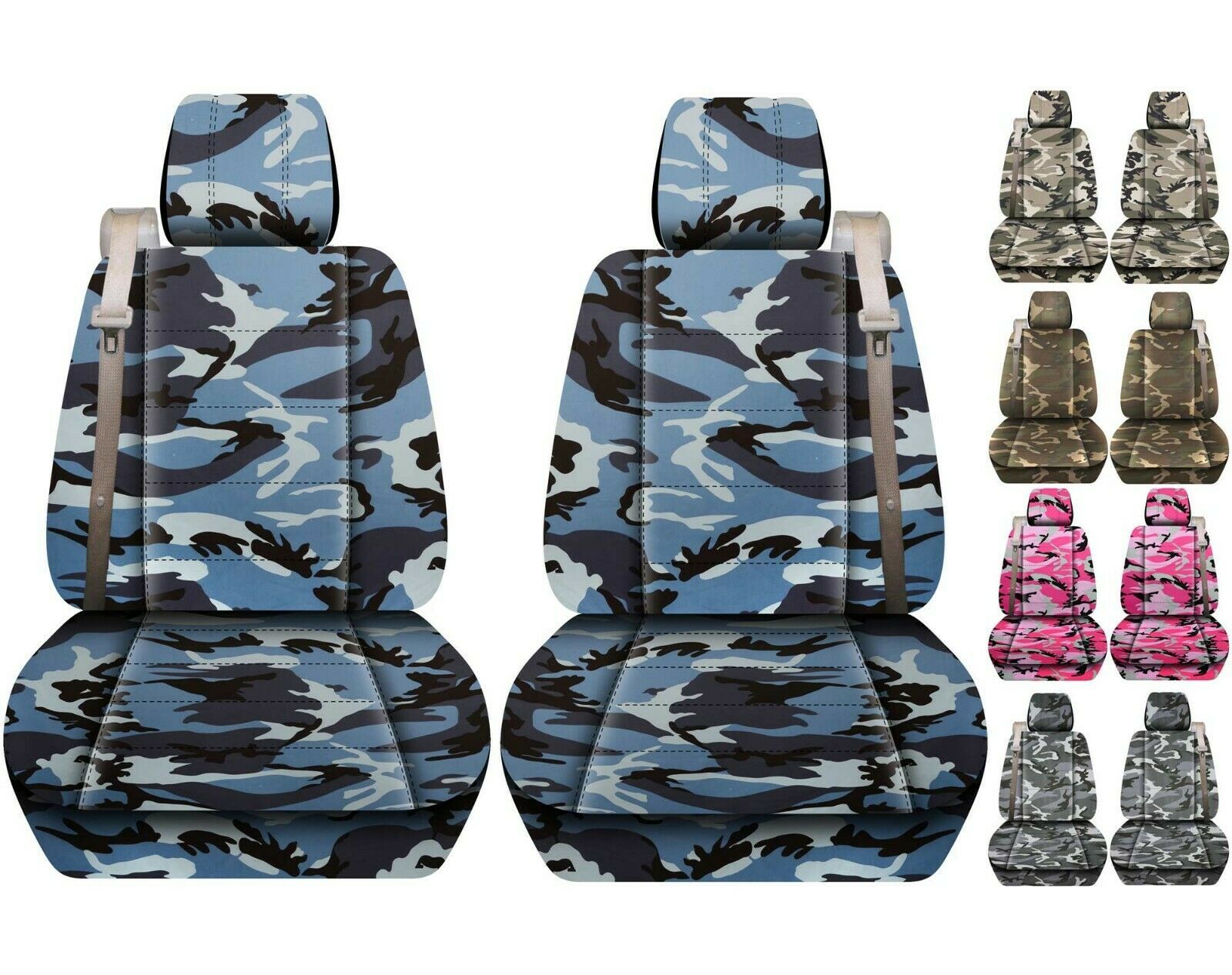 Primary image for Front set car seat covers Fits GMC Sierra 1500 with Integtrated seat belts