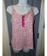 Old Navy Pink/White Floral Print Tank Top Size S Women's - $13.50