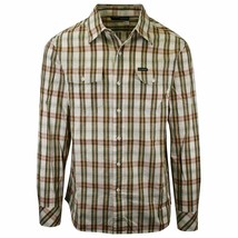 Rocawear Men&#39;s Vanilla Second To None Plaid L/S Woven Shirt (Size S &amp; M) - £11.79 GBP
