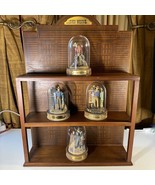 FRANKLIN MINT JOHN WAYNE HAND PAINTED SCULPTURES SET OF 4 W/DISPLAY ~RARE~ - $3,306.74 MXN