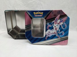 **Empty Tin** Pokemon Tcg Sylveon V Heroes Tin - £7.19 GBP