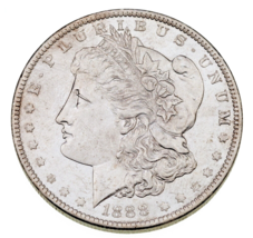 1888 Argent Morgan Dollar En Choix Bu État, Prooflike - £137.03 GBP
