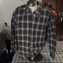 Izod Green XL Plaid Button Down Shirt, Men&#39;s Plaid Shirt, XL Size, Button Up Top - £7.77 GBP