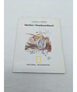 Vintage 1980 National Geographic Close-Up: Canada Quebec/Newfoundland Map - $18.33 CAD
