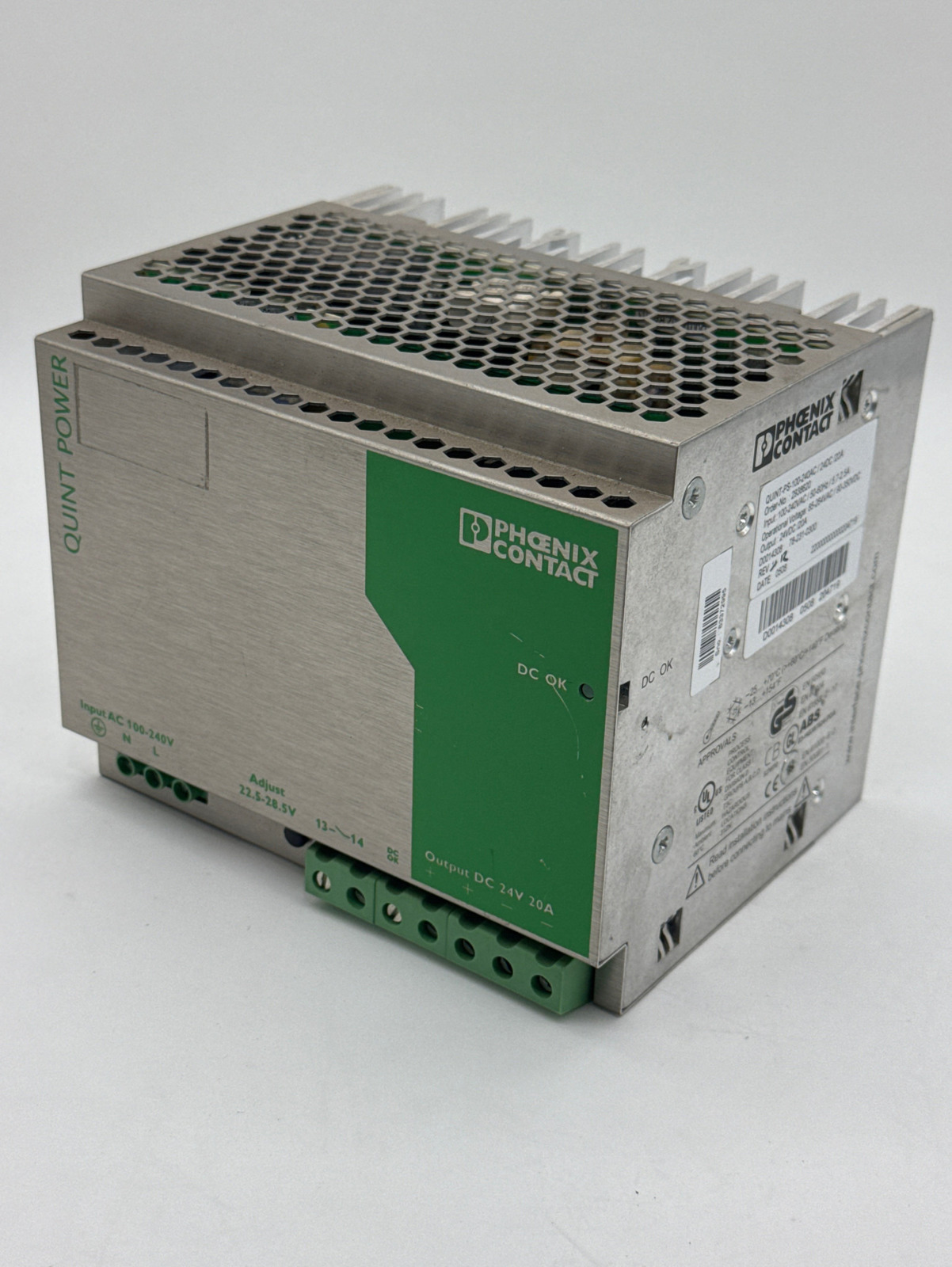Phoenix Contact QUINT-PS-100-240AC/24DC /20A Power Supply 100/240AC 24DC... - $55.80