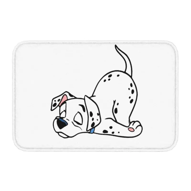 Funny Dalmatian Dog Sleep Front Door Floor Mat Indoor Cartoon Pattern Doormat Ca - $15.99