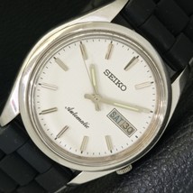 Vintage Seiko Automatic Japan Mens DAY/DATE White Color Dial Watch a433248-1 - $41.99