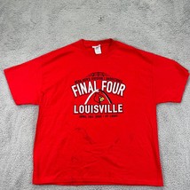 Step Ahead Unisex Red Final Four Louisville Cardinals Basketball T Shirt Size XL - £14.85 GBP