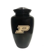 Large/Adult 220 Cubic Inch Purdue Boilermakers Black Aluminum Cremation Urn - $259.99