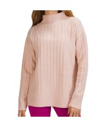 Lululemon Twin Rib Wool Blend Turtleneck Sweater Feather Pink size 4 Coz... - $1,092.39 MXN