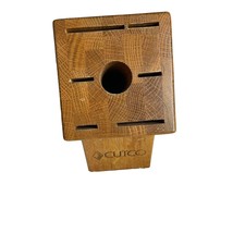 Cutco 13 Slot Wood Knife Block Storage Oak - $14.50
