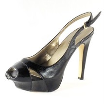 Peep Toe Slingback Platform Sandals, Women&#39;s Shoes, Black - £3.58 GBP
