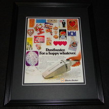 1981 Black &amp; Decker Dustbuster Framed 11x14 ORIGINAL Advertisement  - $34.64