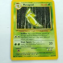 Pokemon Metapod - WOTC Base Set Common 54/102 Unlimited 1999 - $8.35 CAD