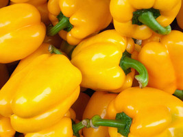 Golden Cal Wonder Bell Pepper Seeds 50 Yellow Sweet Vegetable Usa  - £7.98 GBP