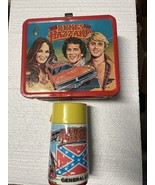 VINTAGE 1980 THE DUKES OF HAZZARD LUNCH BOX &amp; ALADIN THERMOS - $1,780.64 MXN