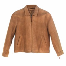 Vintage,Tommy Hilfiger, Q44049LTB, Men Leather James Dean Bomber Jacket,Tobacco - £317.68 GBP