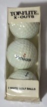 Vintage New 3 Top Flite X-OUTS Spalding White Golf Balls 1982 Usa Usga - £6.22 GBP