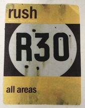 Rush &quot;R30&quot; World Tour 2004 Official Back Stage Pass - £15.73 GBP
