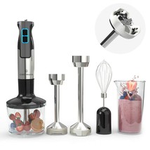 Intermix Immersion Blender Handheld, 500W 5-In-1 Multi-Purpose Hand Blender, 9-S - £30.81 GBP